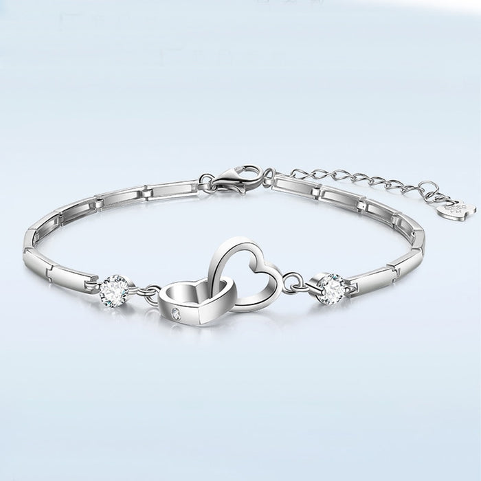 Pulsera Doble Corazón